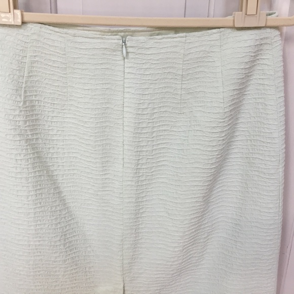 Rickie Freeman Teri John Pastel Green Textured Skirt - Picture 13 of 16